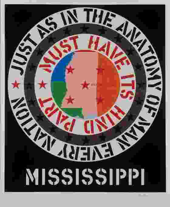 Robert Indiana, The Confederacy: Mississippi, 1971
